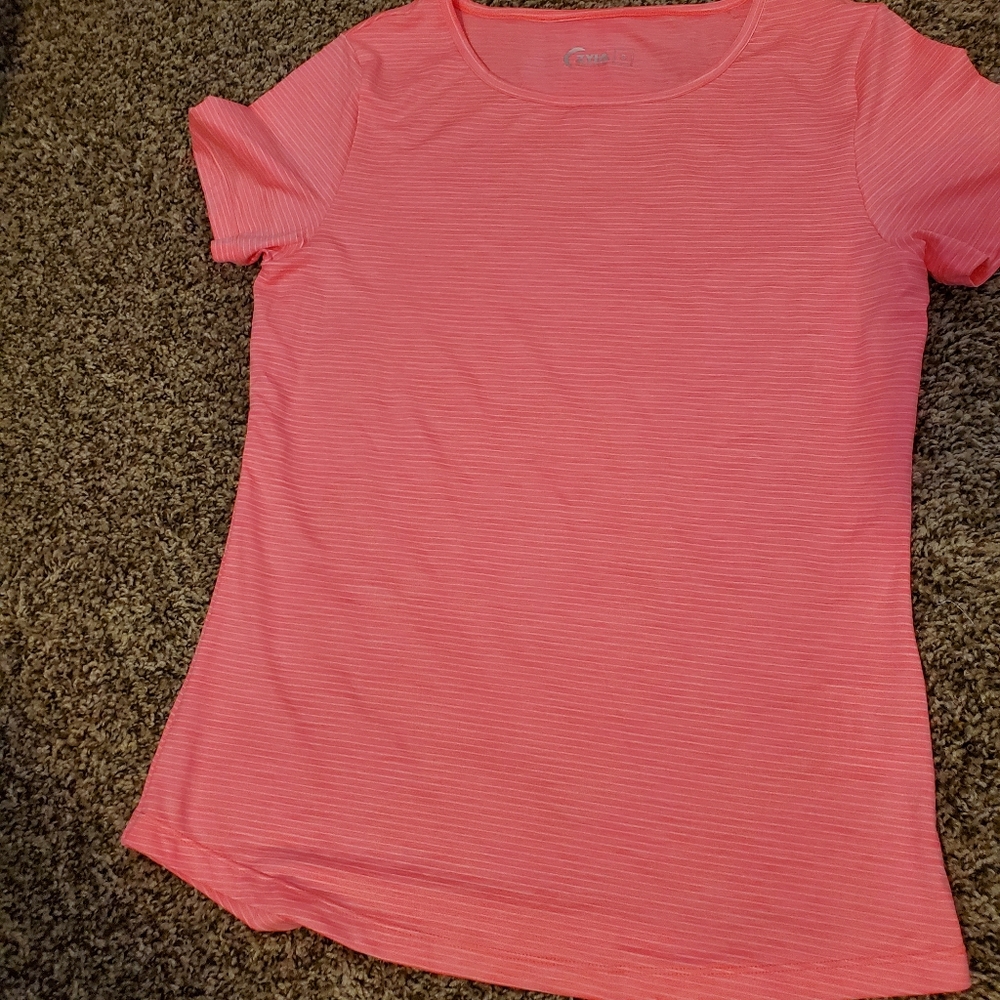 Zyia Flamingo Stripe Short Sleeve T